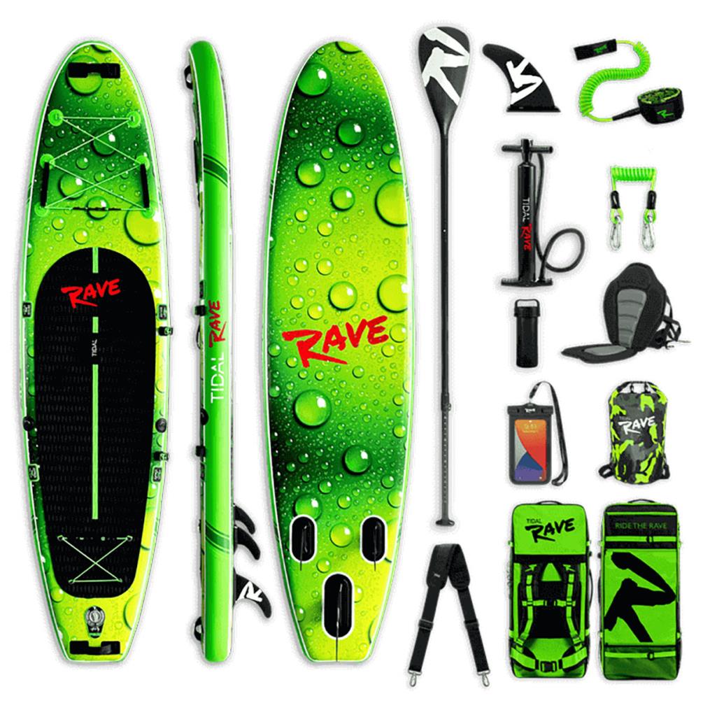 Tidal Rave NEON Inflatable Paddle Board 10’ 6